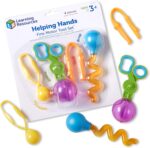 Learning Resources Helping Hands Fine Motor Tool Set Toy - Sensory Bin Sand Toys, Montessori, Plastic Tweezers, Therapy Games For Toddler, Homeschool Preschool Supplies - Image 2