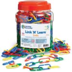 Learning Resources Link 'N' Learn Links - 500 Pieces, Ages 3+, Preschool Supplies, Toddler Toys, Math Manipulatives - Image 2