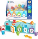 Learning Resources Lock & Key Clubhouse, Counting and Fine Motor Games, Combination Lock Toy , Montessori Activity Center For Kids, Preschool Learning Activities, Boy and Girls Gifts - Image 2