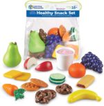 Learning Resources New Sprouts Healthy Snack Set - 18 Pieces, Ages 18+ months Pretend Play Food for Toddlers, Preschool Learning Toys, Kitchen Play Toys for Kids - Image 2