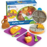 Learning Resources New Sprouts Waffle Time - Breakfast Pretend Play Food Kitchen Toys, Montessori Educational Game, Fine Motor Skills, Gifts for Boys and Girls - Image 2