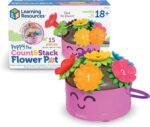 Learning Resources Poppy the Count & Stack Flower Pot - 15 Pieces, Ages 18+ Months Toddler Learning Toys, Fine Motor and Sensory Toys, Preschool Toys, Montessori Toys - Image 2