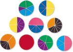 Learning Resources Rainbow Fractions Deluxe Circles with Storage, 9 Circles, Ages 6+ - Image 2