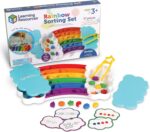 Learning Resources Rainbow Sorting Set, fine Motor, Sorting, Patterning & Addition Skills, Toddler Educational Toys, Sensory Tray - Image 2