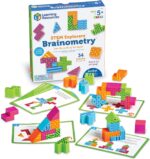 Learning Resources STEM Explorers Brainometry - 3d Puzzle, Brain Games, Brainteaser, Building Logic Toys, Gifts For Boys and Girls, Fine Motor Skills , Pattern Blocks, Math Manipulatives - Image 2