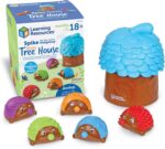 Learning Resources Spike the Fine Motor Hedgehog Sensory Tree House - 7 Pieces, Ages 18+ months Fine Motor and Sensory Toy, Toddler Educational Toys, Montessori Toys - Image 2