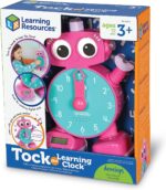 Learning Resources Tock The Learning Clock Pink - Digital Clock for Classroom, Telling Time, Kids Timer, Homeschool Essentials, Montessori, Toddler School Supplies, Gifts for Boys and Girls - Image 2