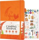 Legend Camping Journal – Hardcover Camper & RV Trip Planner – Notebook to Plan Travel & Camp Adventures with Packing Checklist, Meal Plan & Camping Bucket List – 30 Trips, 7" x 10" (Orange) - Image 2