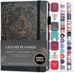 Legend Planner – Weekly & Monthly Life Planner to Hit Your Goals & Live Happier. Organizer Notebook & Productivity Journal. A5 (Mystic Gray) - Image 2