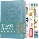 Legend Travel Planner – Vacation Itinerary Organizer for Solo Travel & Couples – Travelling Journal for Women & Men – Traveling Log with Expense Tracker & Packing List – Hardcover (Aquamarine) - Image 2