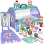Lehoo Castle Ice Cream Toys for Toddlers 3-5, Toys for 3 4 Year Old Girls, Play Ice Cream Counter Shop Playset for Kids, Gift for Girls Boys 3 4 5 6 Year Old - Image 2
