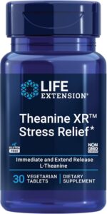 Life Extension Theanine XR™ Stress Relief – L-Theanine – Promotes a Calm Response to Daytime Stress – Non-GMO, Gluten-Free, Vegetarian – 30 Tablets - Image 2