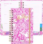 Lilly Pulitzer Medium Monthly Planner January 2026 - December 2026, Monthly Agenda & Calendar, Stickers, Pockets, & Spiral Binding (Unforgettable Pink) - Image 2
