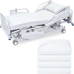 Linteum Textile Supply Bariatric Jersey Knit Fitted Sheets, 42"x84"x14" – 4 Pack – Soft Cotton Blend Hospital Bed Sheets for Nursing Homes, Assisted Living & Healthcare Use – White - Image 2