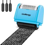 LioNergy Identity Protection Roller Stamp Roller Identity Theft Prevention Security Stamp with 3 Refills - Blue - Image 2