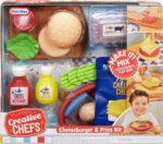 Little Tikes Creative Chefs Cheeseburger and Fries Kit with 22 Accessories, Pretend Play Cooking Set, for Boys and Girls Ages 3+ Years - Image 2