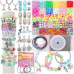 LovelyMoon Bracelet Making Kit 3400 Pcs Beads for Charm Friendship Jewelry Making Supplies Unicorn Mermaid Art Crafts Birthday Christmas Gifts for Girls Ages 6 7 8 9 10 11 12 Years Old - Image 2