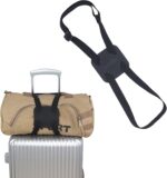 Luggage Straps Bag Bungee， Luggage Straps Suitcase Adjustable Belt，Add a Bag Easy to Travel Suitcase Elastic Strap Belt – (Black) - Image 2