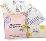 MESMOS 52 Mindfulness Cards with Action Plans. Relaxation Stress Relief Gifts for Women, Positive Affirmation Cards, Anxiety Relief Items, Meditation Self Care Kit, Relaxing Spiritual Gifts for Women - Image 2