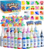 Magic Water Elf Toy Kit - Magic Gel Water Pets with Aquarium Bottle - Make Your Own Squishies Crafts Toys - Crafts Kit for Kids Christmas Gifts Birthday for Girls Boys Age 6 7 8 9 10 Years Old - Image 2