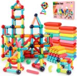 Magnetic Building Blocks - STEM Learning Toys for Kids 3+, Montessori Sensory Toys with Stronger Magnets, Creative Construction Kit Gift for Boys & Girls - Image 2