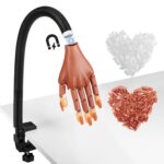 Magnetic Practice Hand for Acrylic Nails: Flexible Fake Nail Training Hand Practice - Manicure Hand Practice Kit for Beginners with 200PCS Nail Tips - Image 2