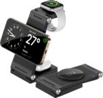 Magnetic Wireless Charger Stand, 3 in 1 Foldable Wireless Charging Station with 20W Adapter, Travel Charger for Multiple Devices for iPhone 17 16 15 14 13 12 Pro/Max/Plus/Mini, iWatch, AirPods - Image 2