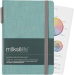 MäksēLife 90-Day Quarterly Planner - Entrepreneur Goal Setting & Project Management, Undated 3-Month Productivity Planner for Small Business Owners, Teal - Image 2