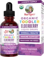 MaryRuth Organics Toddler Elderberry Syrup, USDA Organic Elderberry, Sugar Free Kids Immune Support Supplement for Ages 1-3 Years, Clean Label Project Verified®, Vegan, Non-GMO, Gluten Free, 1 Fl Oz - Image 2