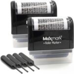 MaxMark Identity Theft Protection Stamp - Roller Stamps with Four Replacement Ink Tubes - Image 2