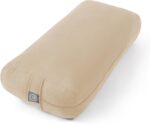 Meditation Cushion Bolster Pillow for Restorative Yoga – Supportive Cushion for Meditation, Pilates, and Relaxation – Filled with Buckwheat Hulls - Removable Cover - Image 2