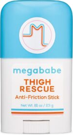 Megababe Thigh Rescue Anti-Chafe Stick Mini | Travel size, great for on-the-go | Prevents skin chafe & irritation | Thighs, arms, bra-lines & more - Image 2