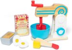 Melissa & Doug Make-a-Cake, 10-Piece Wooden Mixer Set with Play Food & Play Kitchen Accessories, Preschool Toys for Girls & Boys Ages 3+ - FSC Certified - Image 2