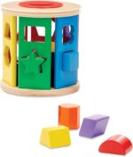 Melissa & Doug Match and Roll Shape Sorter - Classic Wooden Toy - Image 2