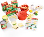 Melissa & Doug Prepare & Serve Pasta Set with Toy Food & Kids Play Kitchen Accessories, Montessori-Inspired Preschool Learning Toys for Girls & Boys 3+ - Image 2
