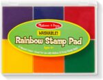 Melissa & Doug Rainbow Stamp Pad - 6 Washable Inks - Image 2