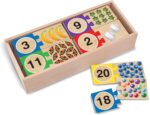 Melissa & Doug Self-Correcting Wooden Number Puzzles with Storage Box (40 pcs) - Image 2