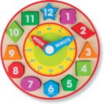 Melissa & Doug Shape Sorting Clock - Wooden Educational Toy - Image 2