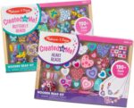 Melissa & Doug Sweet Hearts and Butterfly Friends Bead Set of 2-250+ Wooden Beads - Image 2