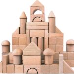 Migargle Wooden Building Blocks Set for Kids - Stacker Stacking Game Construction Toys Set Preschool Colorful Learning Educational Toys - Geometry Wooden Blocks for 3+ Year Old Boys & Girls - Image 2