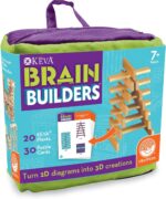 MindWare KEVA Brainbuilders - 3D brain building STEM challenges for boys & girls - Try to build the image - Practice spatial thinking - 20 planks & 30 puzzles - Image 2