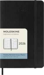 Moleskine Classic 12 Month 2026 Monthly Planner, Soft Cover, Pocket (3.5" x 5.5"), Black, 128 pages - Image 2