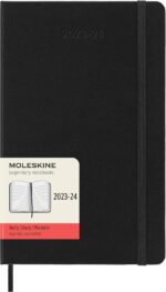 Moleskine Classic 18 Month 2023-2024 Daily Planner, Hard Cover, Large (5" x 8.25"), Black - Image 2