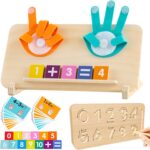 Montessori Toys for 3 4 5 Year Old,Double-Sided Preschool Learning Toys for Toddlers age 2-4,Educational Math manipulatives Number Counting Blocks for Kids,Christmas Stocking Stuffers for Boys Girls - Image 2