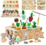 Montessori Wooden Toys for 1+ Year Old, 9 in 1 Montessori Toddler Toy with Preschool Educational Toys for 2+ Year Old, Birthday for Boys Girls - Image 2