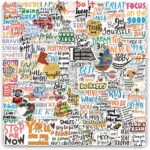 Motivational Stickers 100 Pcs Inspirational Sticker, Positive Affirmation Stickers Quote Sticker Pack, Motivational Waterproof Vinyl Stickers for Water Bottles Laptop Scrapbook - Image 2