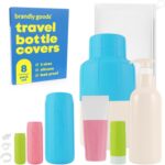 Multi-Size Silicone Bottle Covers for Travel – Leak-Proof Stretchable Sleeves & Safety Clip Locks, Silicone Covers for Travel Toiletries, Bottle Sleeves for Traveling Essentials - Image 2