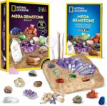 NATIONAL GEOGRAPHIC Mega Gemstone Dig Kit – Dig Up 15 Real Gemstones and Crystals, Science Kit for Kids, Gem Digging Kit, Gift for Girls and Boys, Mining Kit, Rock Collection - Image 2
