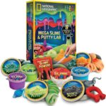 NATIONAL GEOGRAPHIC Mega Slime Kit & Putty Lab - 4 Types of Slime Plus 4 Types of Putty Including Magnetic, Slime Kit for Boys and Girls, Sensory Toy & Science Kit - Image 2
