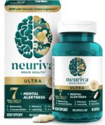 NEURIVA Ultra Decaffeinated Clinically Tested Nootropic Brain Supplement for Mental Alertness, Memory, Focus & Concentration, Cognivive, Neurofactor, Phosphatidylserine, Vitamins B6 B12, 60 Capsules - Image 2